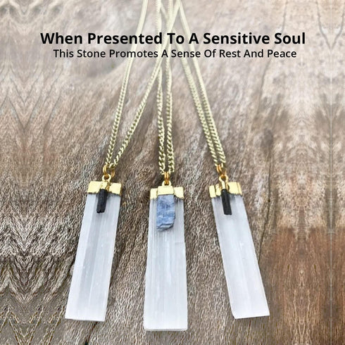Selenite Charging Plate Ruler 6-8 inch - 3 Pcs | HIMALAYAN GLOW
